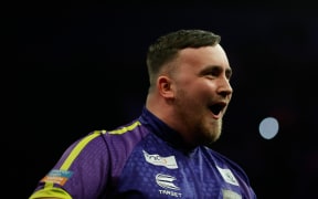 English darts player Luke Littler.