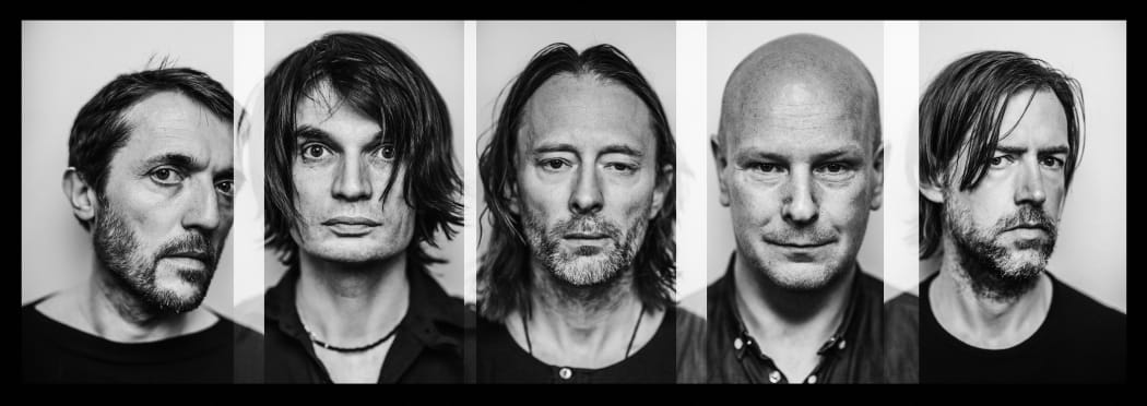Radiohead (L-to-R: Colin Greenwood, Jonny Greenwood, Thom Yorke, Philip Selway, Ed O'Brien)