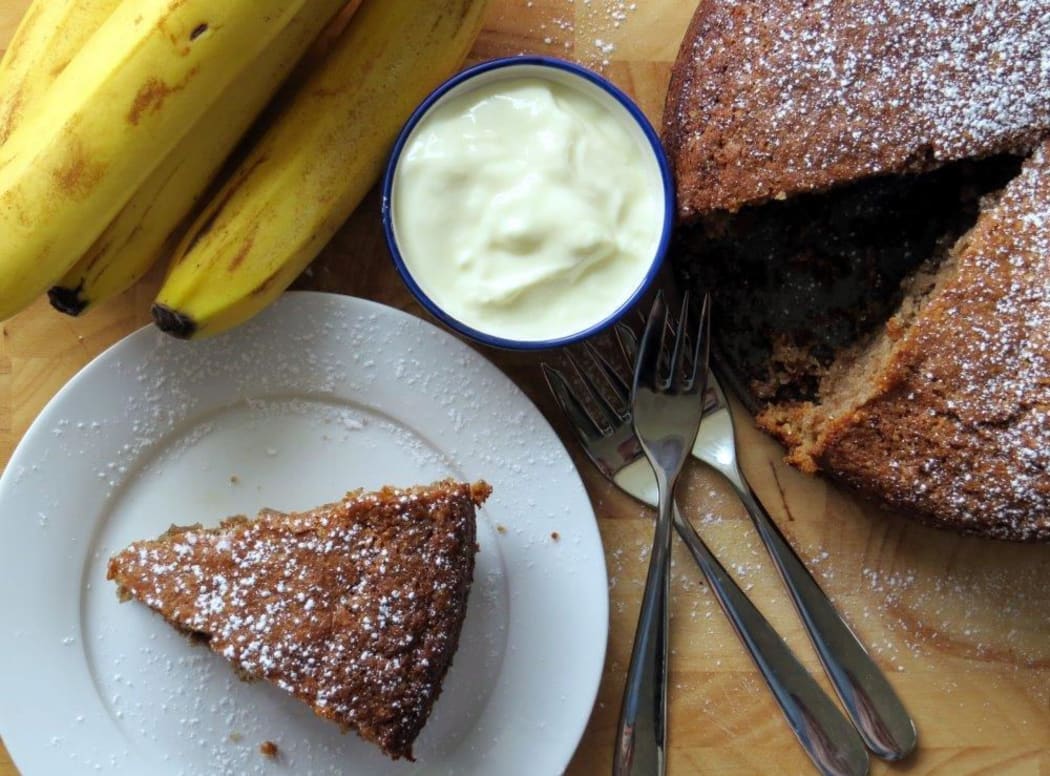 Banana peel cake