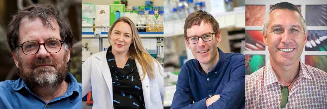 Prof Tim Dare, Dr Heather Hendrickson, Assoc. Prof Peter Fineran, Assoc. Prof Maui Hudson