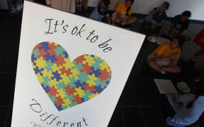 Children participate in drawing activities during World Autism Awareness Day (WAAD) in Mumbai, India in April 2019.
