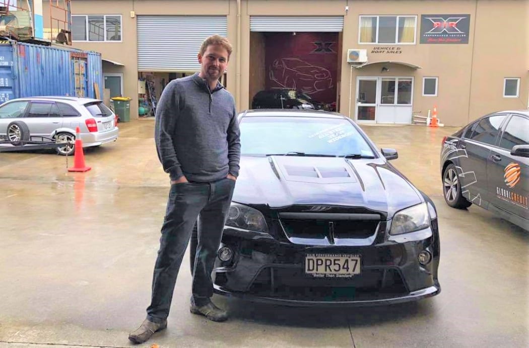 The President of the Taranaki Holden Club, Ben Hardman.