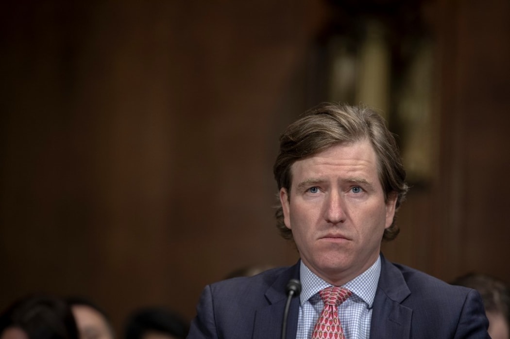 WASHINGTON, DC - MAY 14: Christopher C. Krebs, director of the Homeland Security Department's Cybersecurity and Infrastructure Security Agency speaks before the Senate Judiciary Committee on May 14, 2019 in Washington, DC.