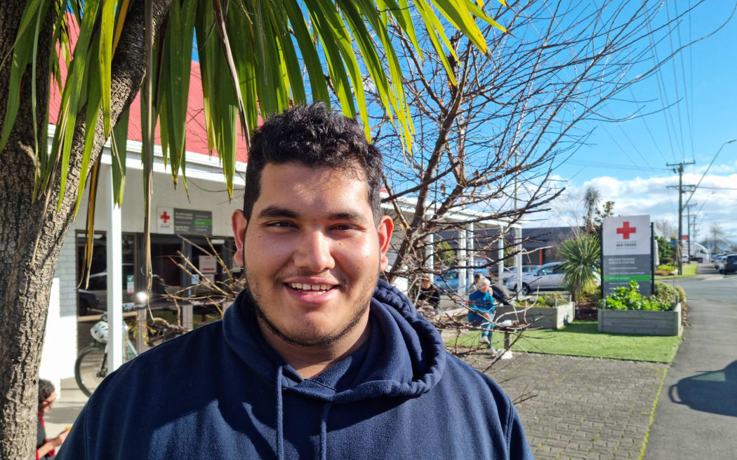 Red Cross youth worker Khem Pyakurel.