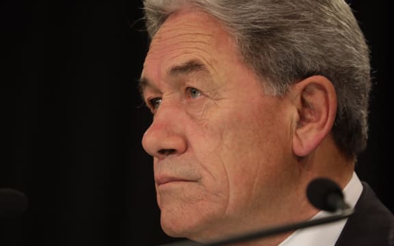 Winston Peters following a Cabinet meeting on gun law reform, 18 March.
