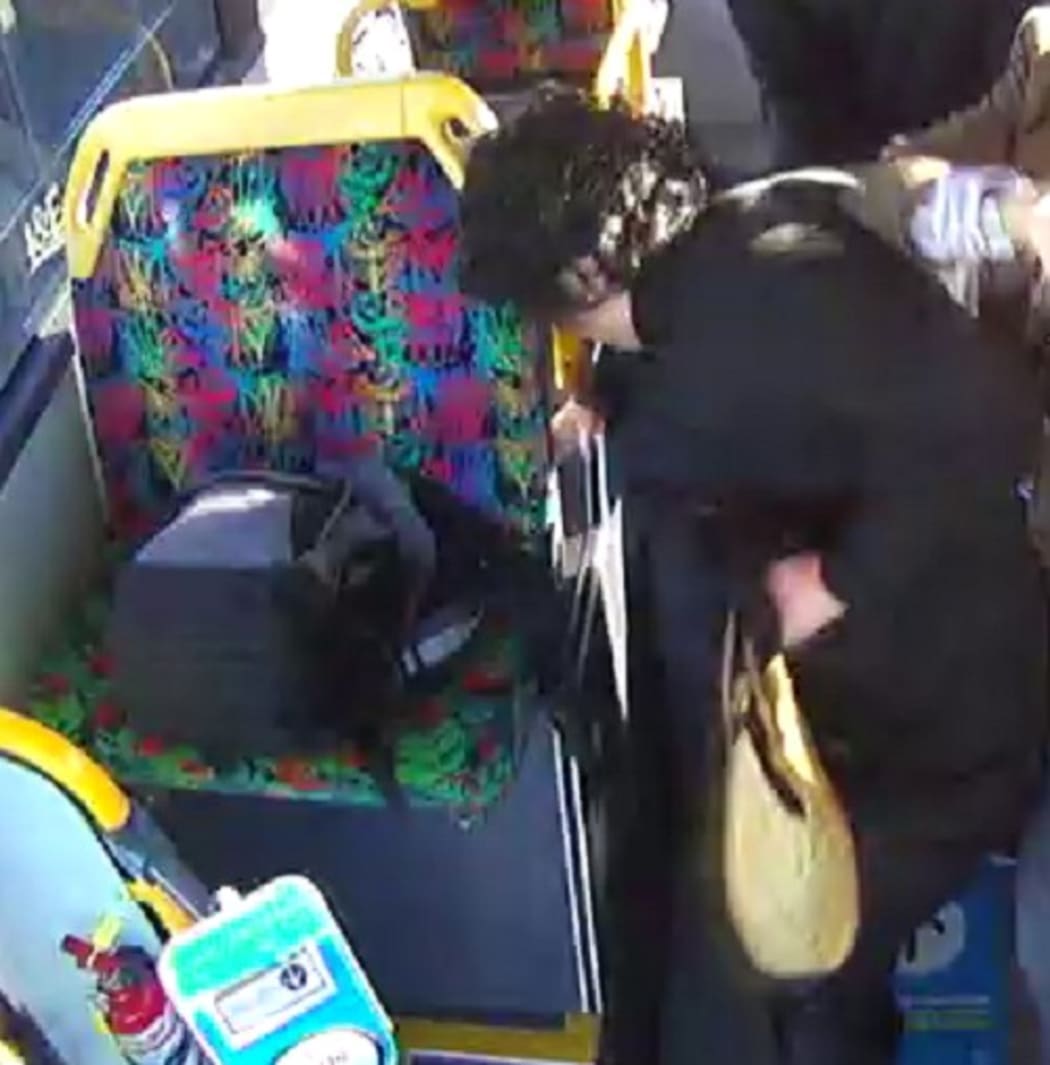 CCTV images of a woman police want to speak to in relation to an assault on a 16-year-old boy on a bus in Pakuranga, Auckland.