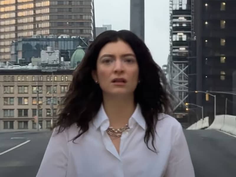 Lorde in the music video for 'What Was That'