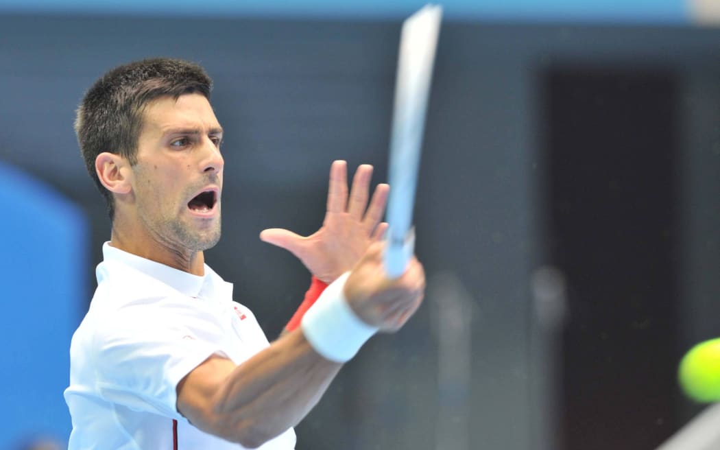 Novak Djokovic of Serbia at the China Open tennis tournament, 2014.