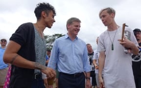 Prime Minister Bill English at Big Gay Out in Auckland.