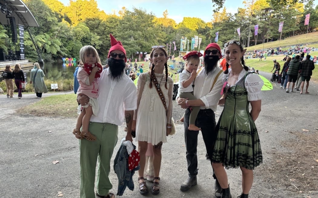 Zach and his whanau @ WOMAD 2025 in New Plymouth