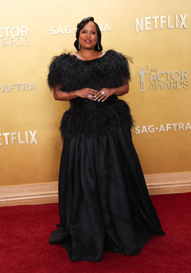 US actress Natasha Rothwell attends the 32nd Annual Actor Awards at the Shrine Auditorium in Los Angeles on March 1, 2026. (Photo by Michael Tran / AFP)