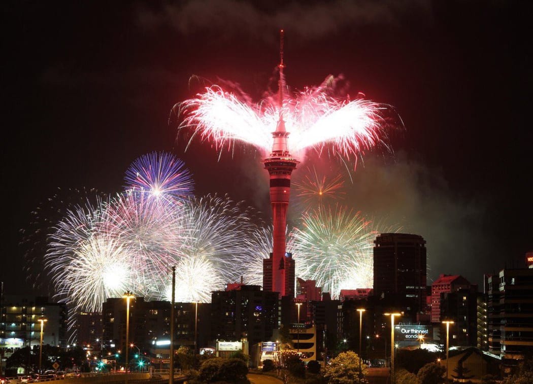 Auckland Sky Tower New Year 2016