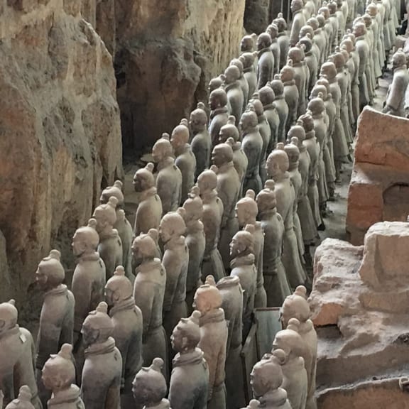 All lined up: The terracotta warriors in Xi'an