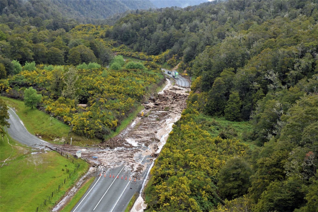 Traffic on State Highway 6 between Nelson and Christchurch is being diverted due to a series of large slips north of Murchison.