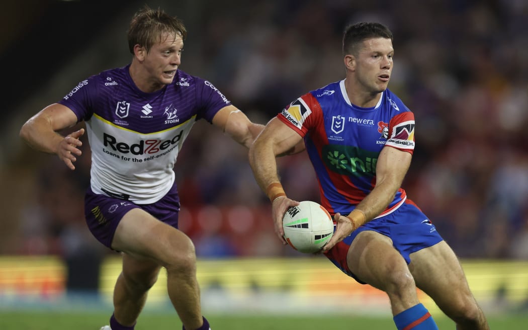 Jack Cogger of the Knights with the ball.