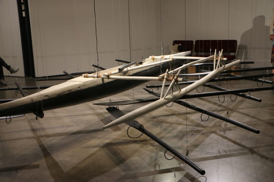 Kazu Nakagawa's collaborative art installation at Auckland Maritime Museum.