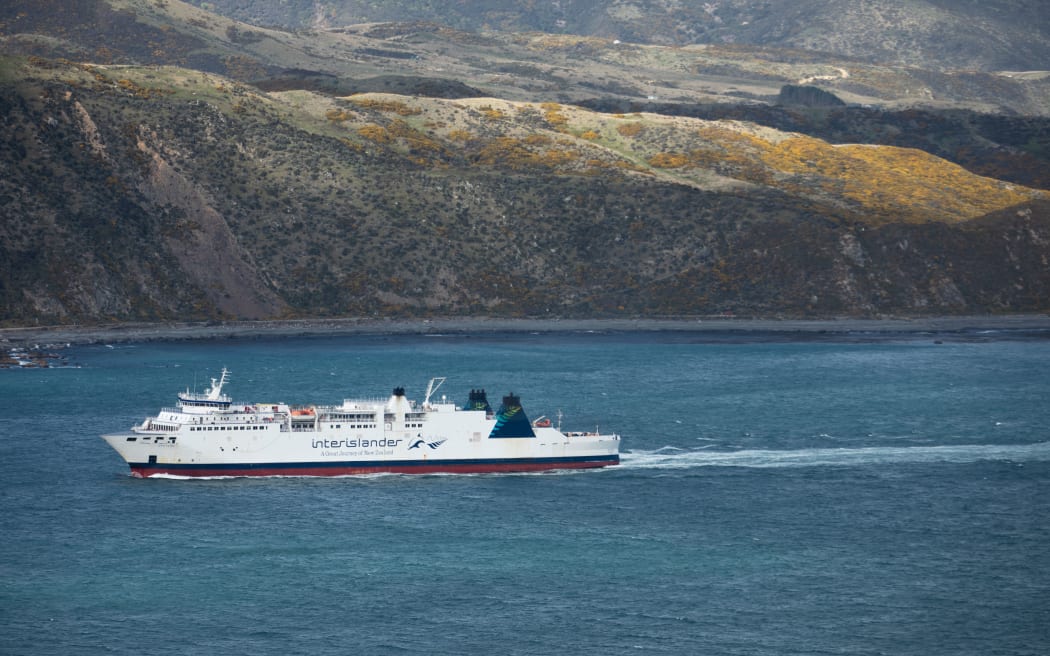 The Aratere returning to Wellington