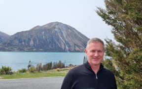 Waitaki Mayor Gary Kircher at Lake Ōhau