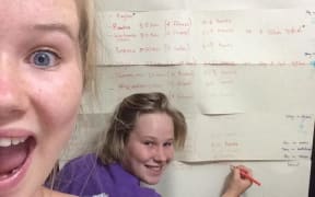 17 year old twins Roody and Owlsca Ballester prepare for their North Island bike mission
