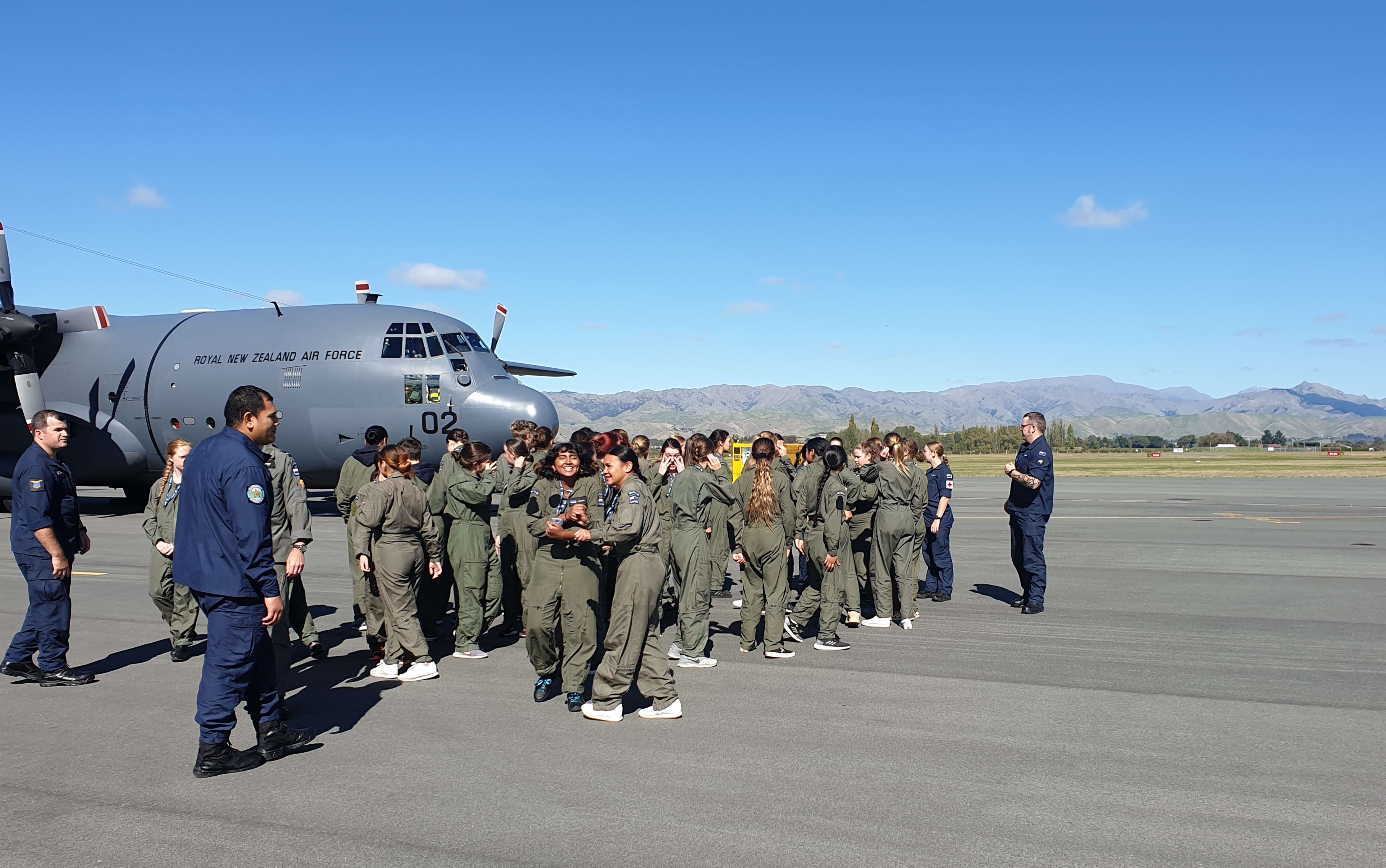 Forty young women were taking part in the School to Skies programme.