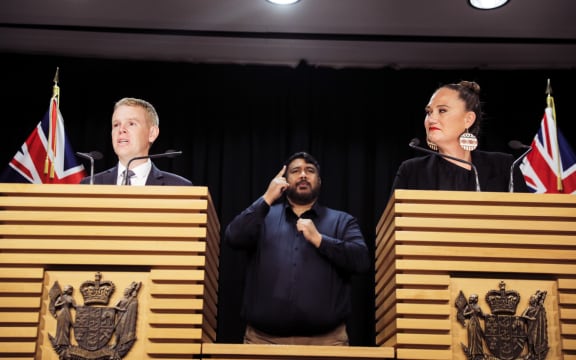 Chris Hipkins and Carmel Sepuloni speak after being appointed as the next PM and Deputy PM of New Zealand.