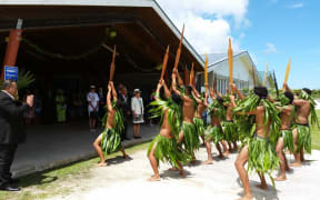 Governor General Dame Patsy Reddy in Niue.