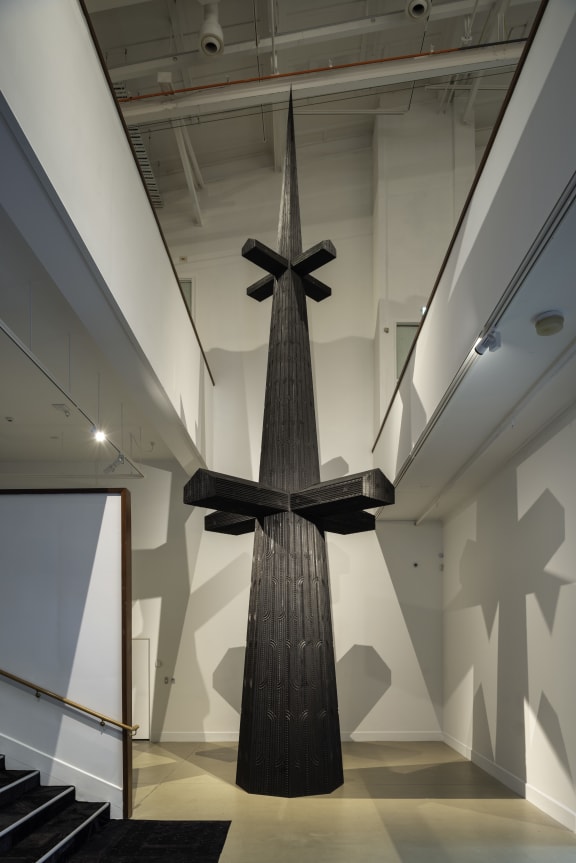 Brett Graham's Tai Moana Tai Tangata exhibition at Govett-Brewster gallery.