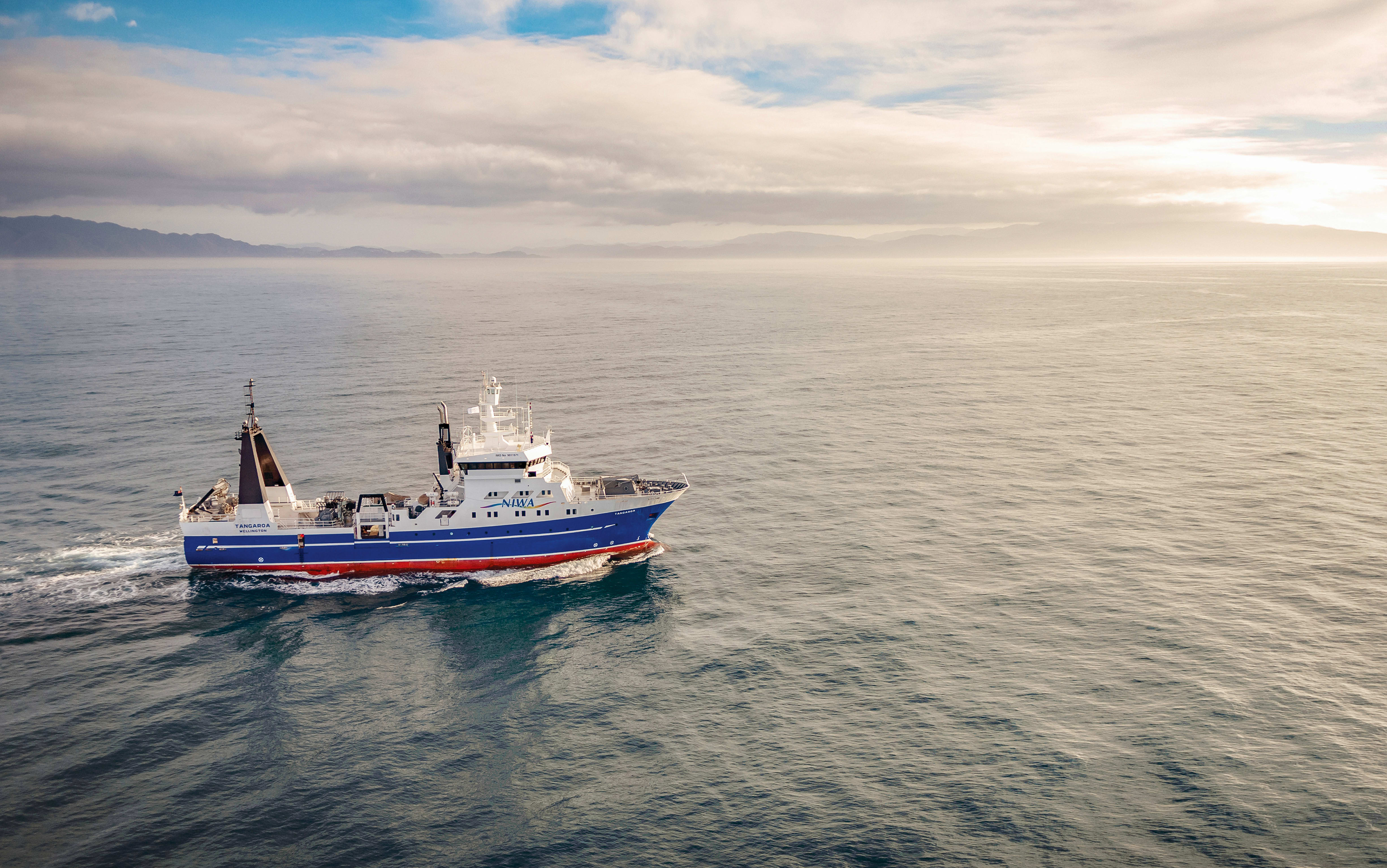 NIWA's research vessel Tangaroa