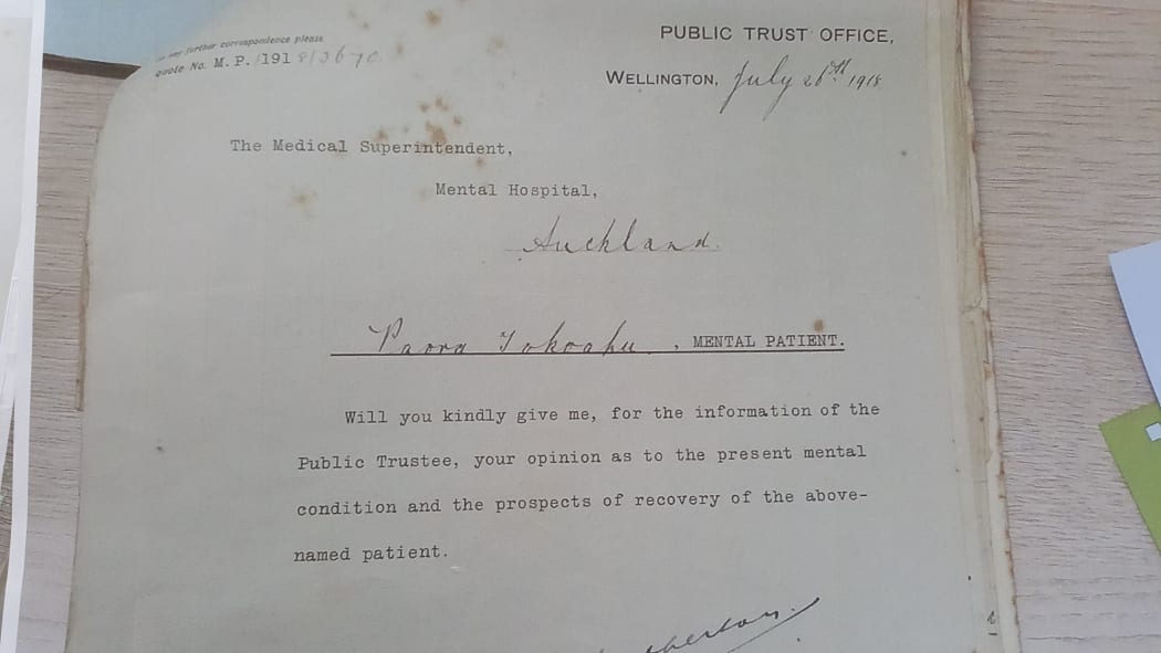Some of the records uncovered by Mikaera and Judell Nepia in their search for Mr Nepia's great-grandfather, Paora Tokoahu.
