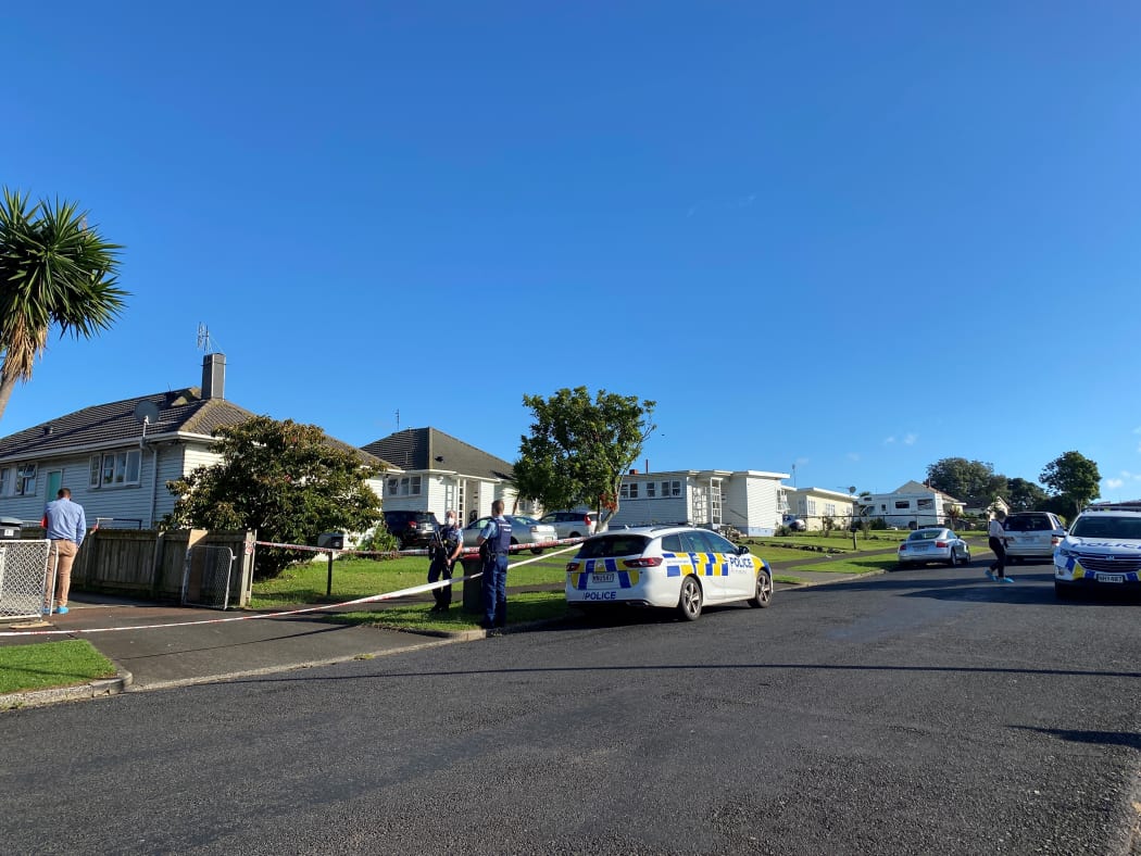 An RNZ reporter at the scene said police had put up a tent at the cordoned-off property and officers were wearing protective forensic clothing.