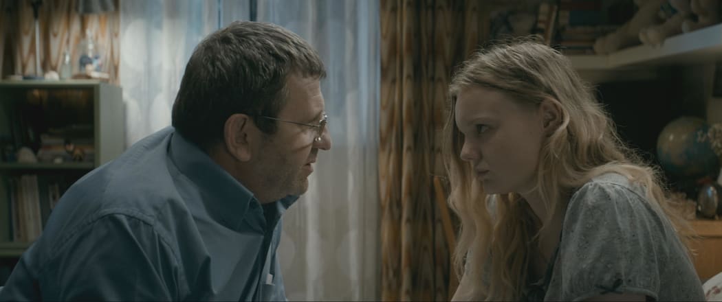 Adrian Titieni and Maria-Victoria Dragus have a heart-to-heart in Christian Mungiu’s Graduation