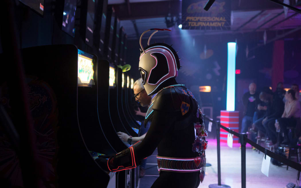 Score Wars - a tournament to decide the best Galaga player in the world.