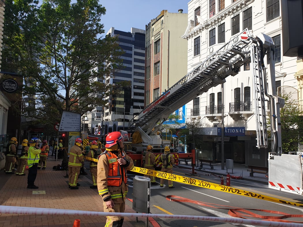 There are reports of a power transformer exploding in Boulcott Street.