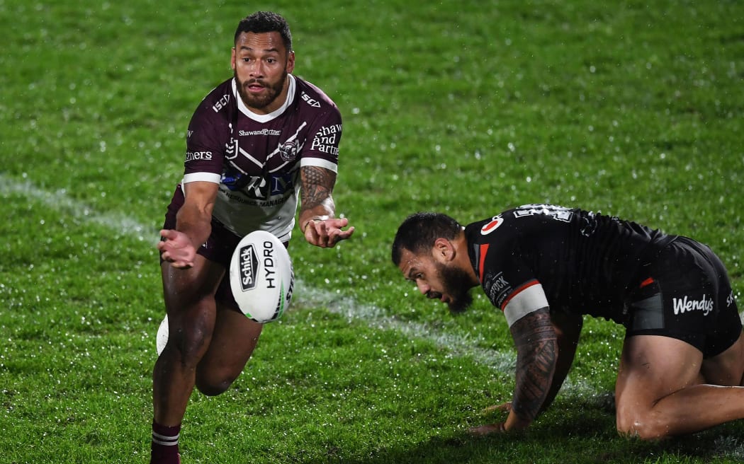 Api Koroisau.
Vodafone Warriors v Manly Sea Eagles. NRL Rugby League. Mt Smart Stadium, Auckland, New Zealand. Friday 9 August 2019. Â© Copyright photo: Andrew Cornaga / www.Photosport.nz