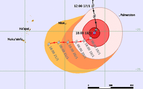 Map tracking Cyclone Victor