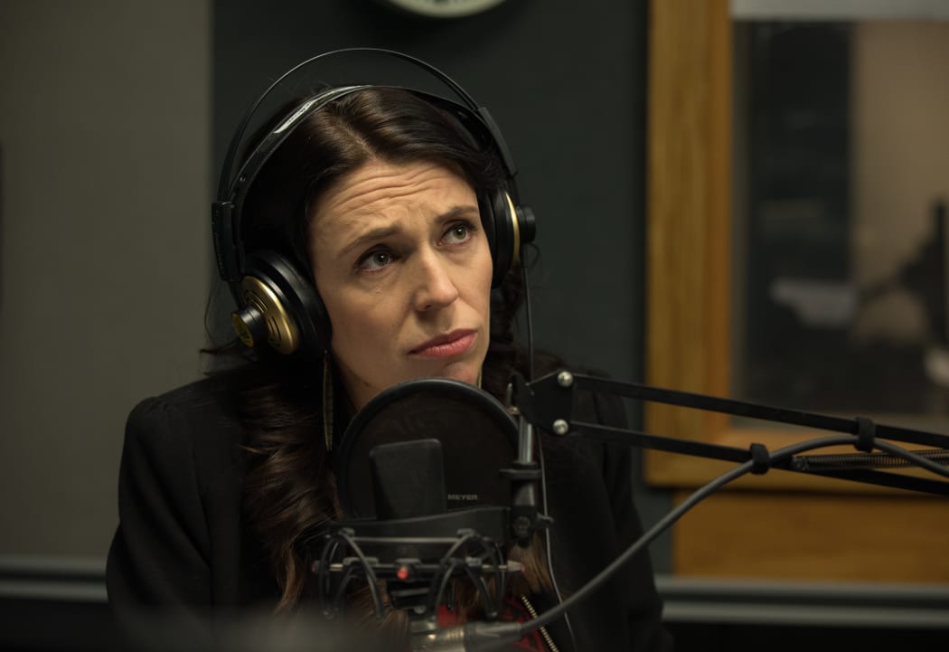 Prime Minister Jacinda Ardern talking to Morning Report in the RNZ Auckland studio.