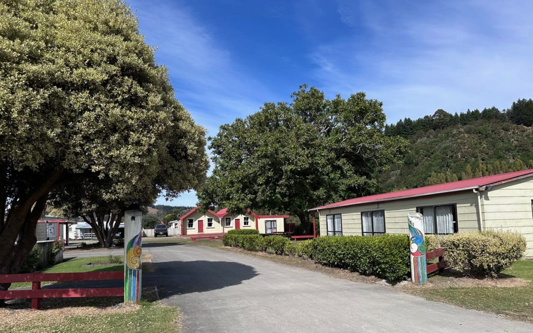 The entrance to Kaiwhaiki Marae, near Whanganui.