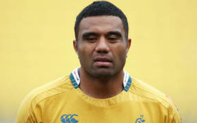 Wallabies loose forward Wycliff Palu.