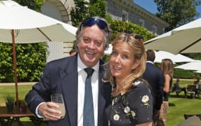 CHICHESTER, ENGLAND - JULY 02: Charles James Spencer-Churchill, The Duke of Marlborough, and Edla Griffiths, The Duchess of Marlborough, attend Cartier Style Et Luxe at the Goodwood Festival Of Speed on July 2, 2017 in Chichester, England. (Photo by David M Benett/Dave Benett/Getty Images)