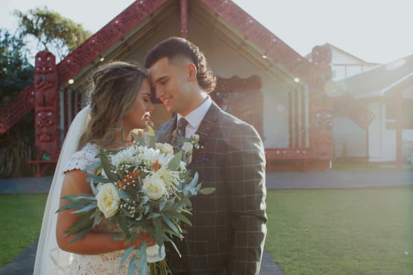 Brigham Riwai-Couch on his wedding day.