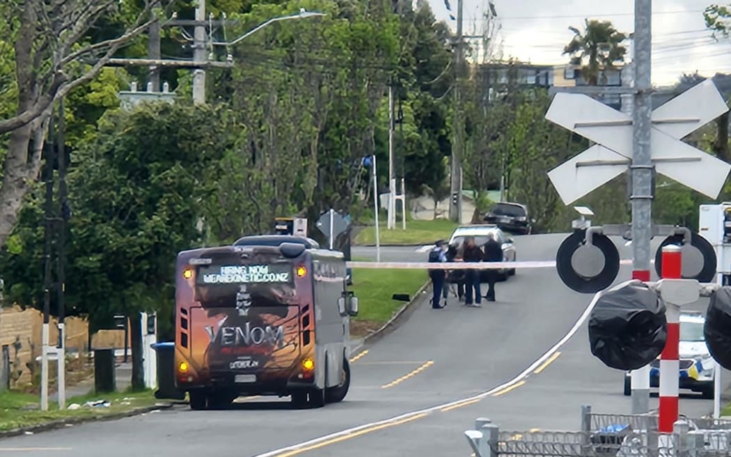 Police have closed parts Church Road in Onehunga after an assault onboard the number 74 bus.