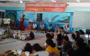 Banabans celebrating World Indigenous Day 2023