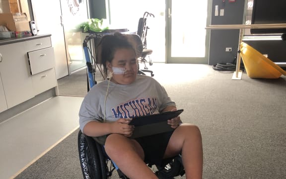 Noah Roberts suffered a medical injury in hospital that's left him unable to walk.