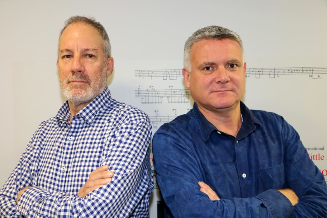Stephen Mills, left, and Matthew Hooton.