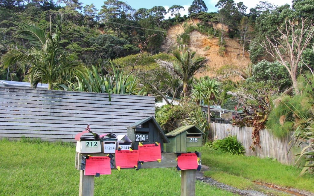 Damage in Muriwai.