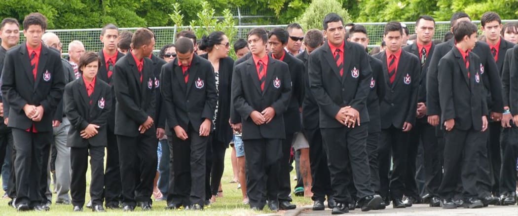 Students at Te Aute Māori boys' college