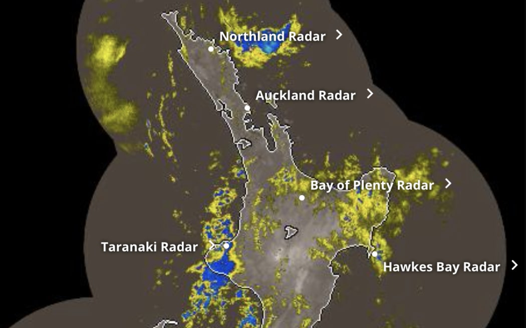 Rain radar Friday morning