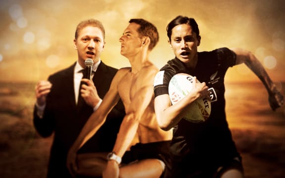 Former kickboxing world champion Mike Angove, world champion freediver William Trubridge, and Black Ferns Sevens speedster Shiray Kaka.