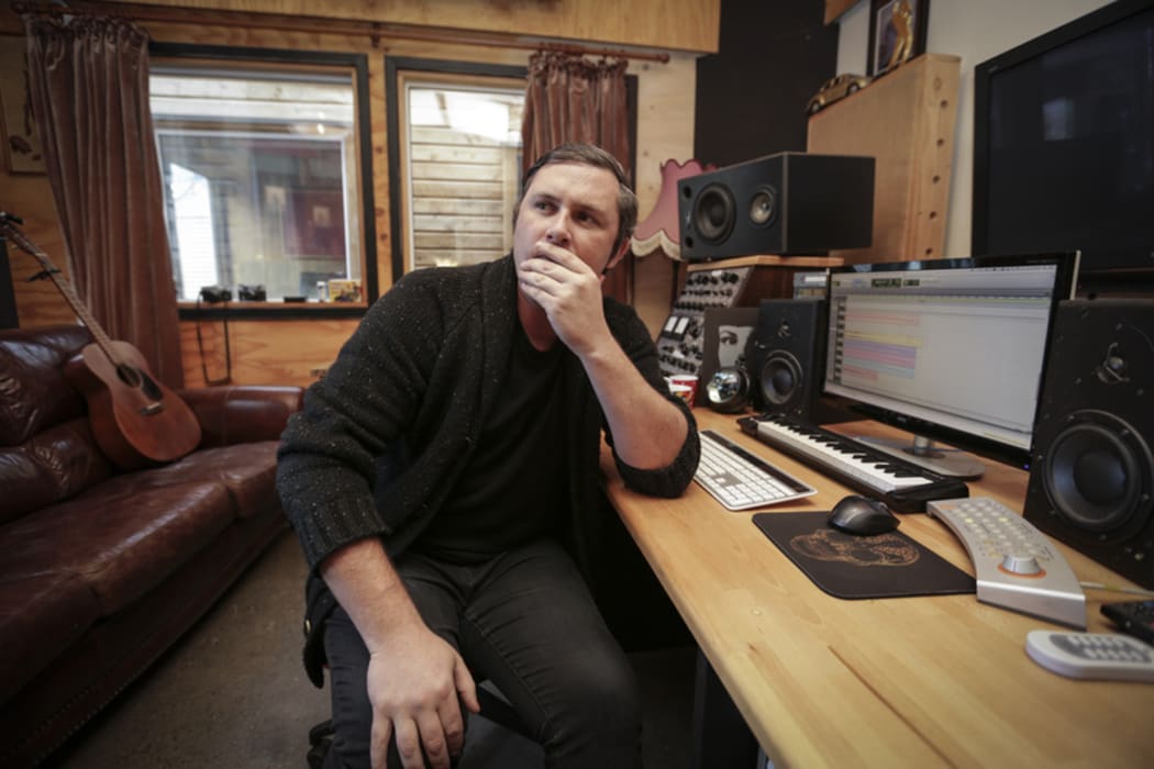 29062016 Photo RNZ / Rebekah Parsons-King. Ben Edwards in his studio, The Sitting Room in Lyttelton.