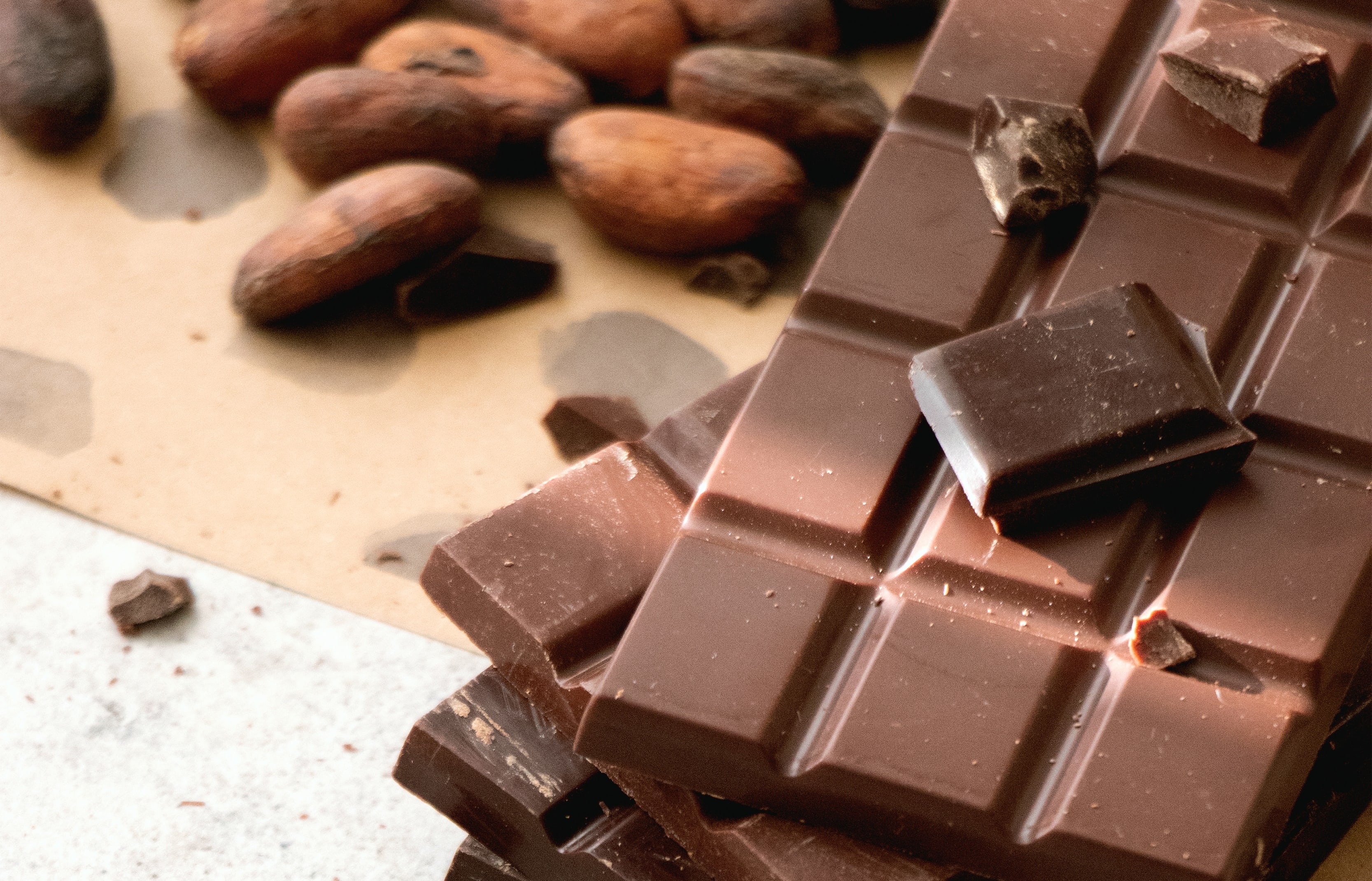 Chocolate and cocoa beans